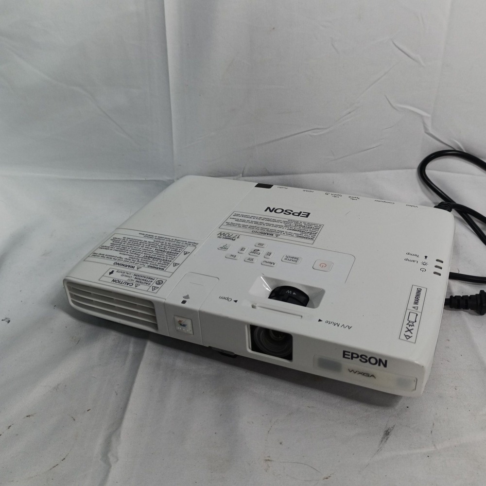 Epson PowerLite 1770W WXGA LCD Projector HDMI H362A Tested Low Lamp Hours